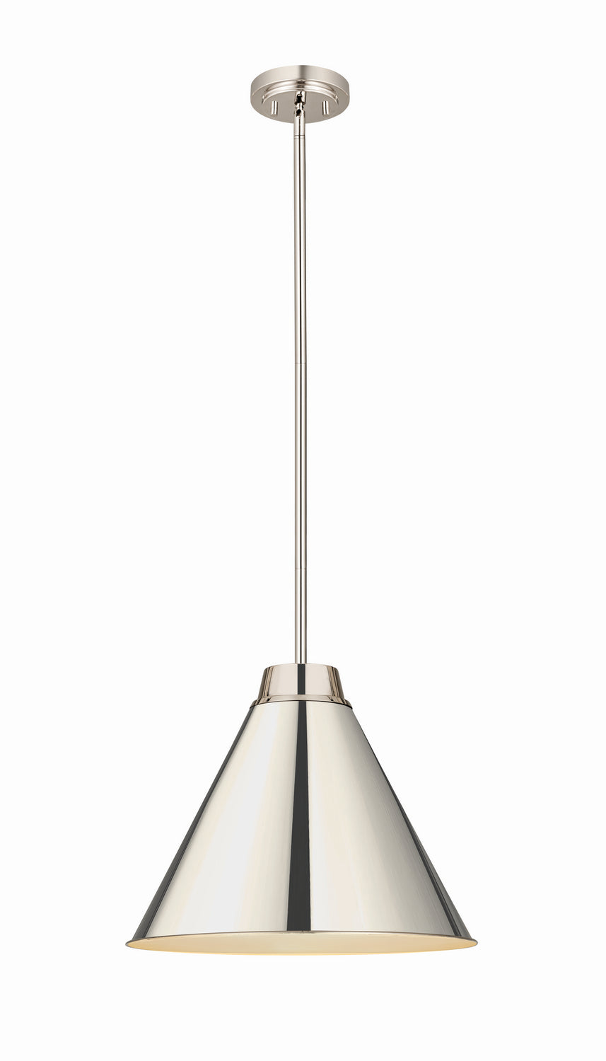 Z-Lite Canada - One Light Pendant - Eaton - Polished Nickel- Union Lighting Luminaires Decor