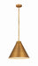 Z-Lite Canada - One Light Pendant - Eaton - Rubbed Brass- Union Lighting Luminaires Decor