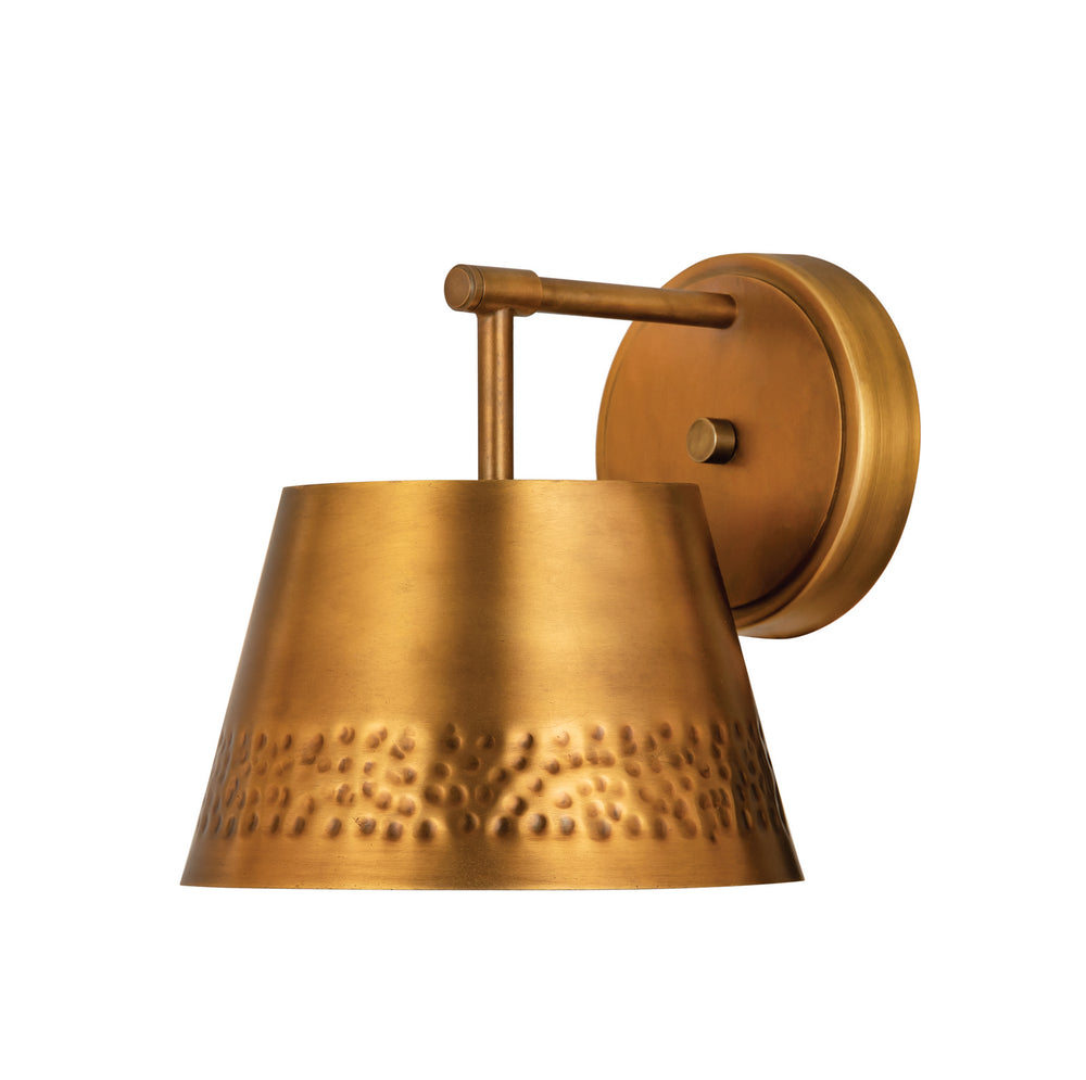 Z-Lite Canada - One Light Wall Sconce - Maddox - Rubbed Brass- Union Lighting Luminaires Decor
