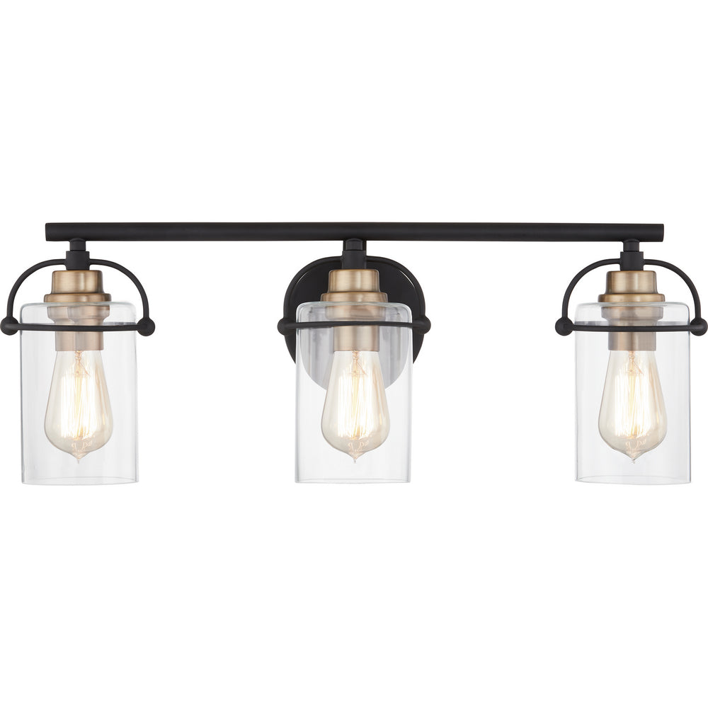 Quoizel - Three Light Bath - Emerson - Matte Black- Union Lighting Luminaires Decor