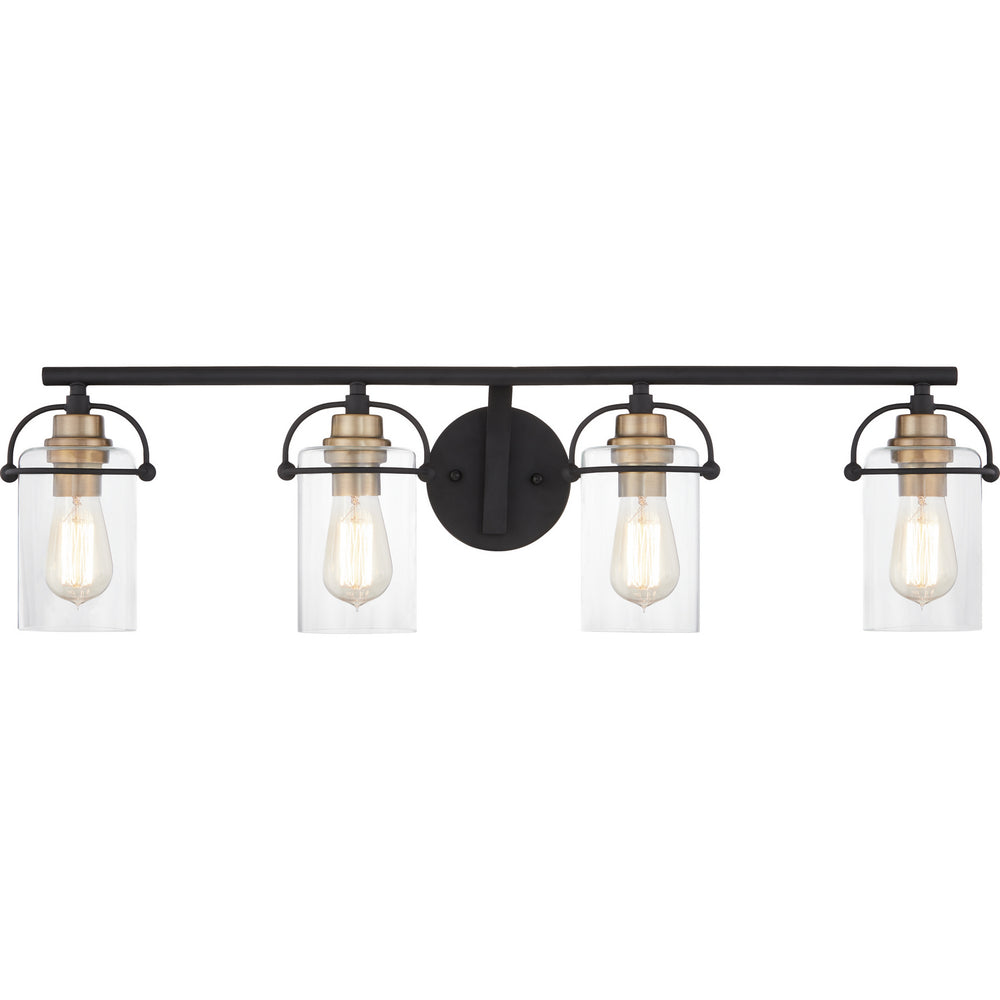 Quoizel - Four Light Bath - Emerson - Matte Black- Union Lighting Luminaires Decor