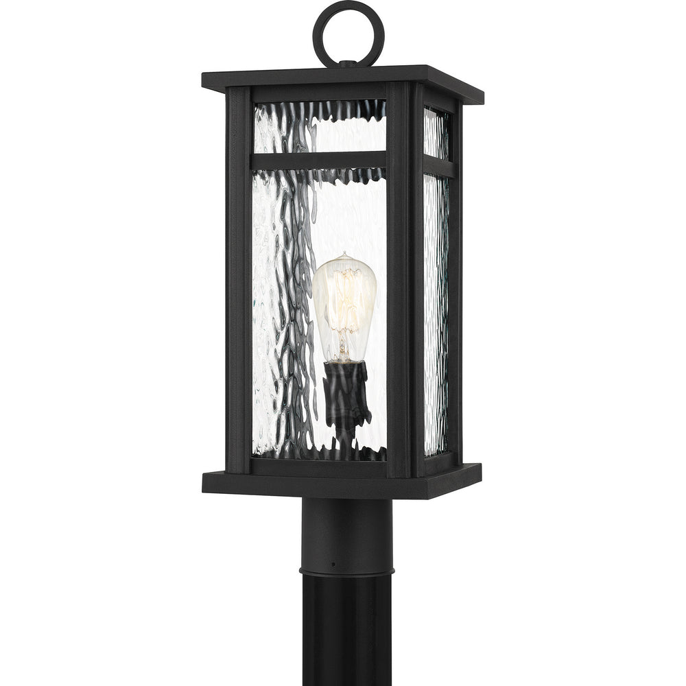 Quoizel - One Light Outdoor Post Mount - Moira - Earth Black- Union Lighting Luminaires Decor