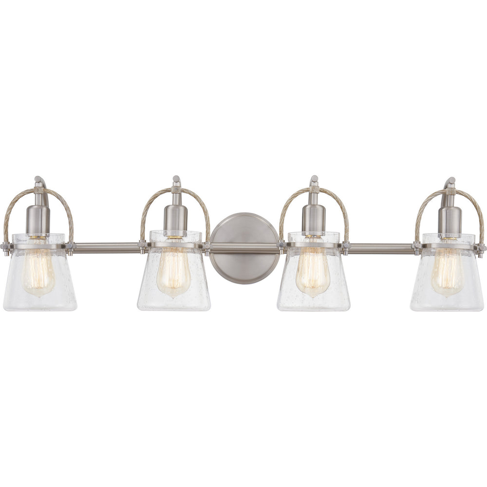 Quoizel - Four Light Bath - Stafford - Brushed Nickel- Union Lighting Luminaires Decor