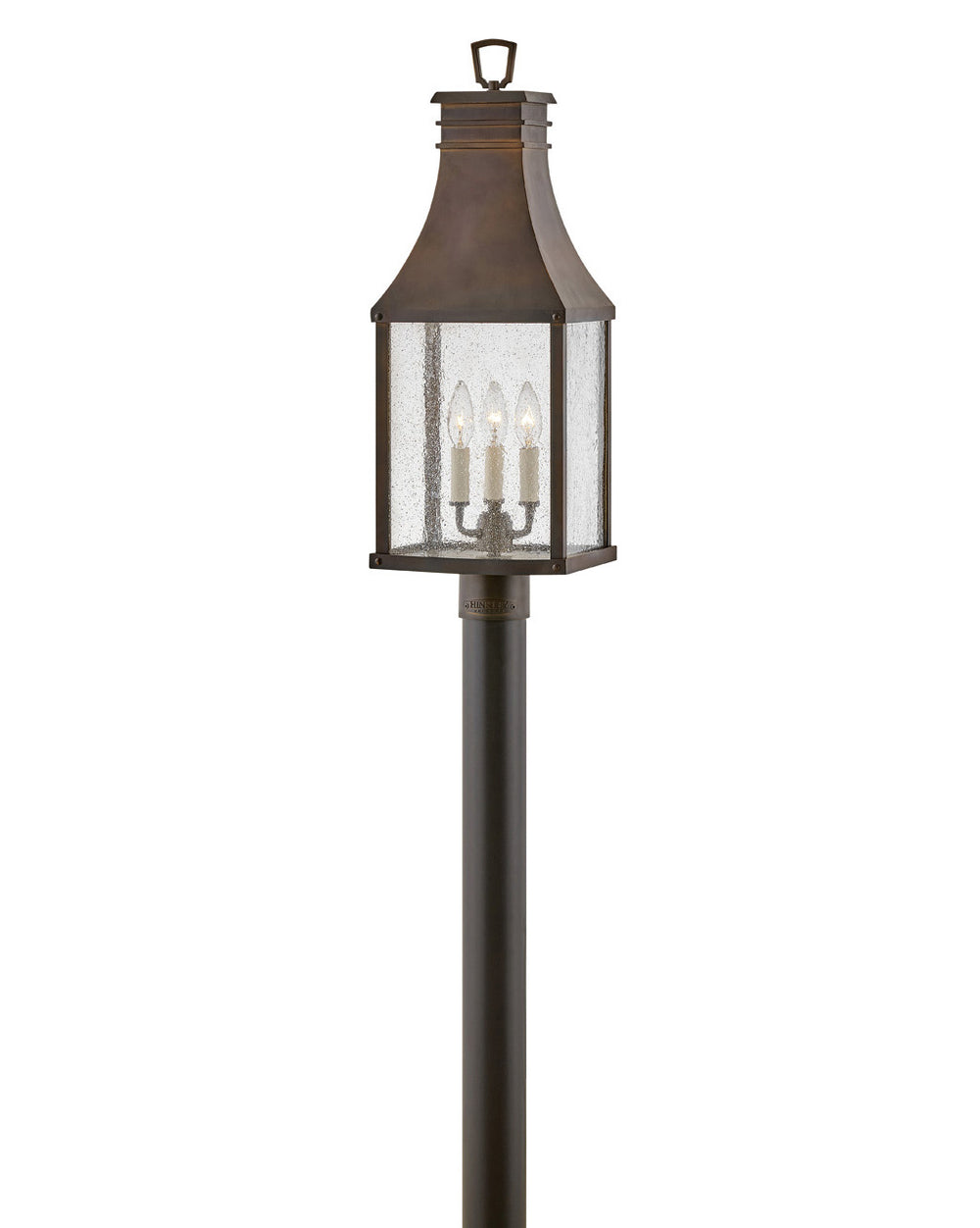 Hinkley Canada - LED Post Top or Pier Mount - Beacon Hill - Blackened Copper- Union Lighting Luminaires Decor