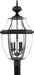 Quoizel - Four Light Outdoor Post Mount - Newbury - Medici Bronze- Union Lighting Luminaires Decor