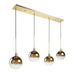 Artcraft Canada - Four Light Island Pendant - Morning Mist - Gold- Union Lighting Luminaires Decor