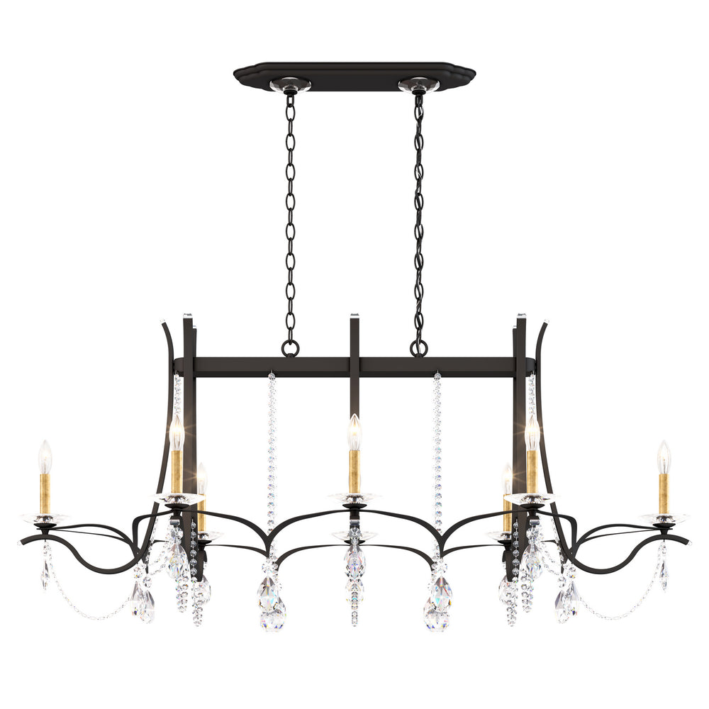 Schonbek - Eight Light Chandelier - Vesca - Black- Union Lighting Luminaires Decor