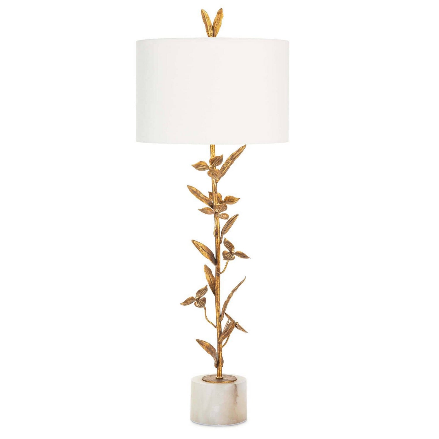 Regina Andrew - One Light Buffet Lamp - Trillium - Antique Gold Leaf- Union Lighting Luminaires Decor