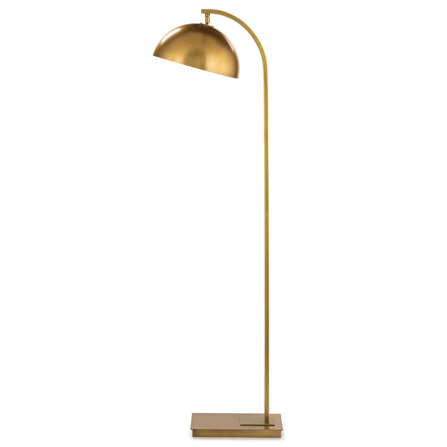 Regina Andrew - One Light Floor Lamp - Otto - Natural Brass- Union Lighting Luminaires Decor