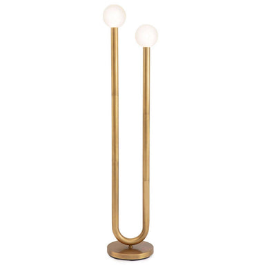 Regina Andrew - LED Floor Lamp - Happy - Natural Brass- Union Lighting Luminaires Decor