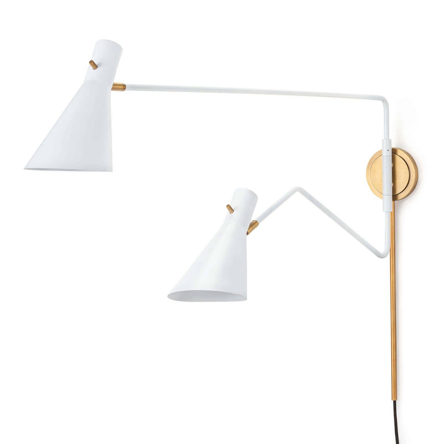 Regina Andrew - Two Light Wall Sconce - Spyder - White- Union Lighting Luminaires Decor