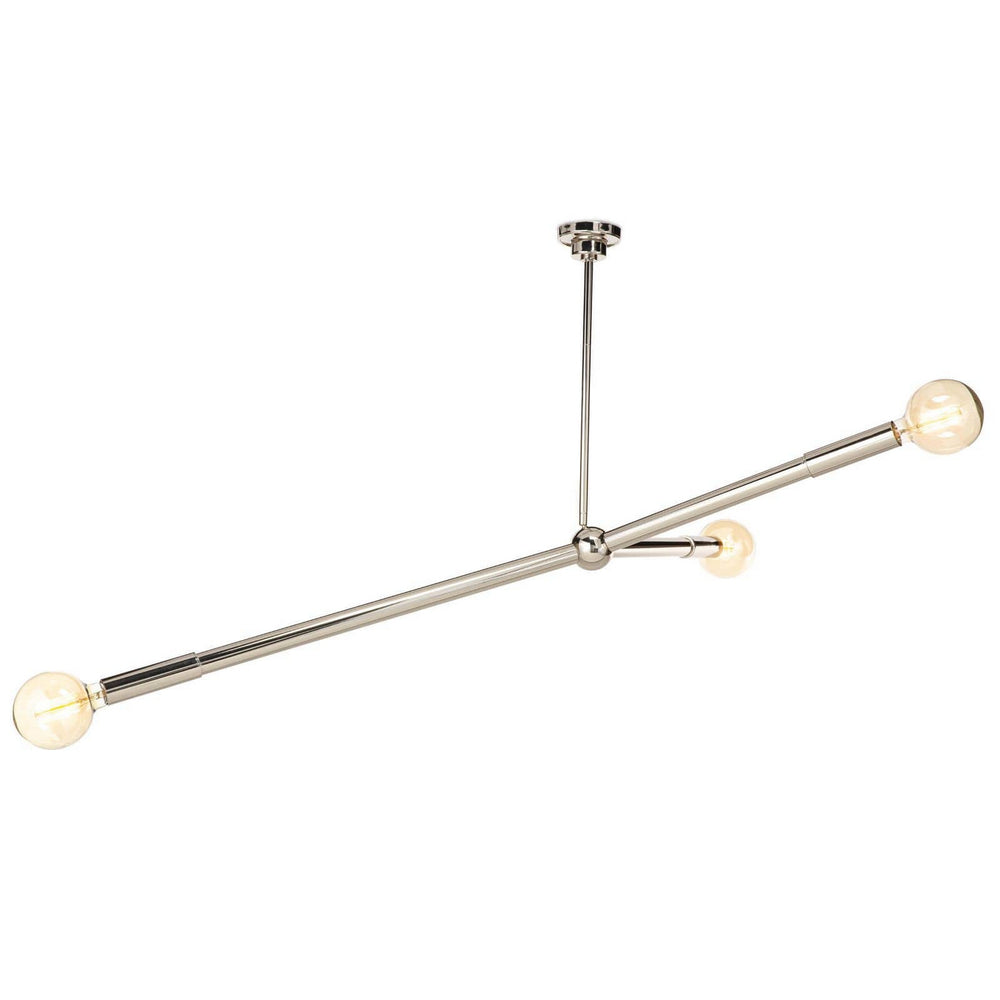 Regina Andrew - Three Light Chandelier - Talon - Polished Nickel- Union Lighting Luminaires Decor