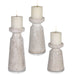 Uttermost - Candleholders, S/3 - Kyan - Ombre, Light Antique Sand- Union Lighting Luminaires Decor