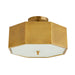 Arteriors - Two Light Semi-Flush Mount - Grespan - Antique Brass- Union Lighting Luminaires Decor