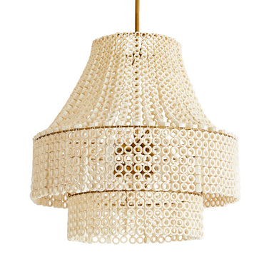 Arteriors - Eight Light Chandelier - Hannie - White- Union Lighting Luminaires Decor