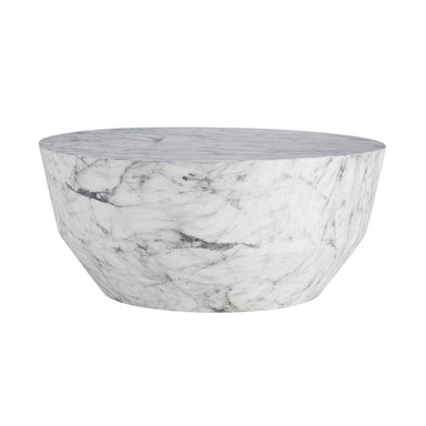 Arteriors - Cocktail Table - Godwin - White Faux Marble- Union Lighting Luminaires Decor