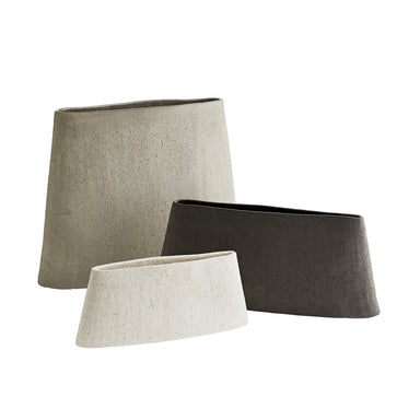 Arteriors - Vases, Set of 3 - Hasta - Gray- Union Lighting Luminaires Decor
