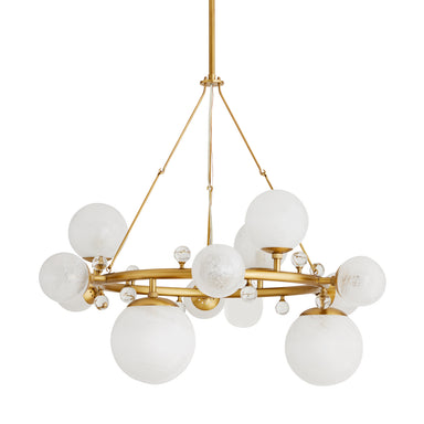 Arteriors - 12 Light Chandelier - Troon - Antique Brass- Union Lighting Luminaires Decor
