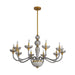 Arteriors - Ten Light Chandelier - Gustavo - Smoke- Union Lighting Luminaires Decor