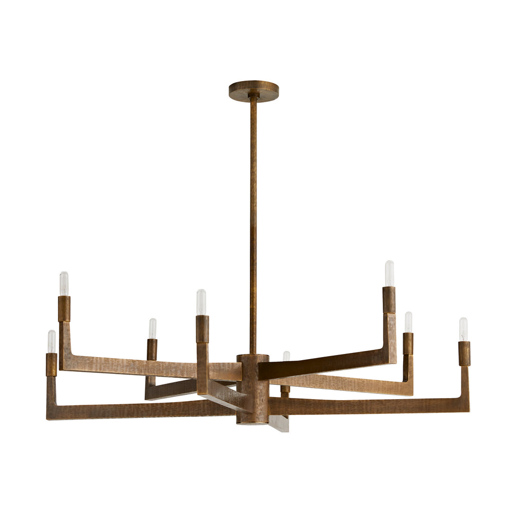 Arteriors - Eight Light Chandelier - Griff - Antique Brass- Union Lighting Luminaires Decor