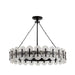 Arteriors - Eight Light Chandelier - Rondelle - Blackened Iron- Union Lighting Luminaires Decor