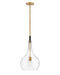 Hinkley Canada - LED Pendant - Ziggy - Heritage Brass with Clear glass- Union Lighting Luminaires Decor