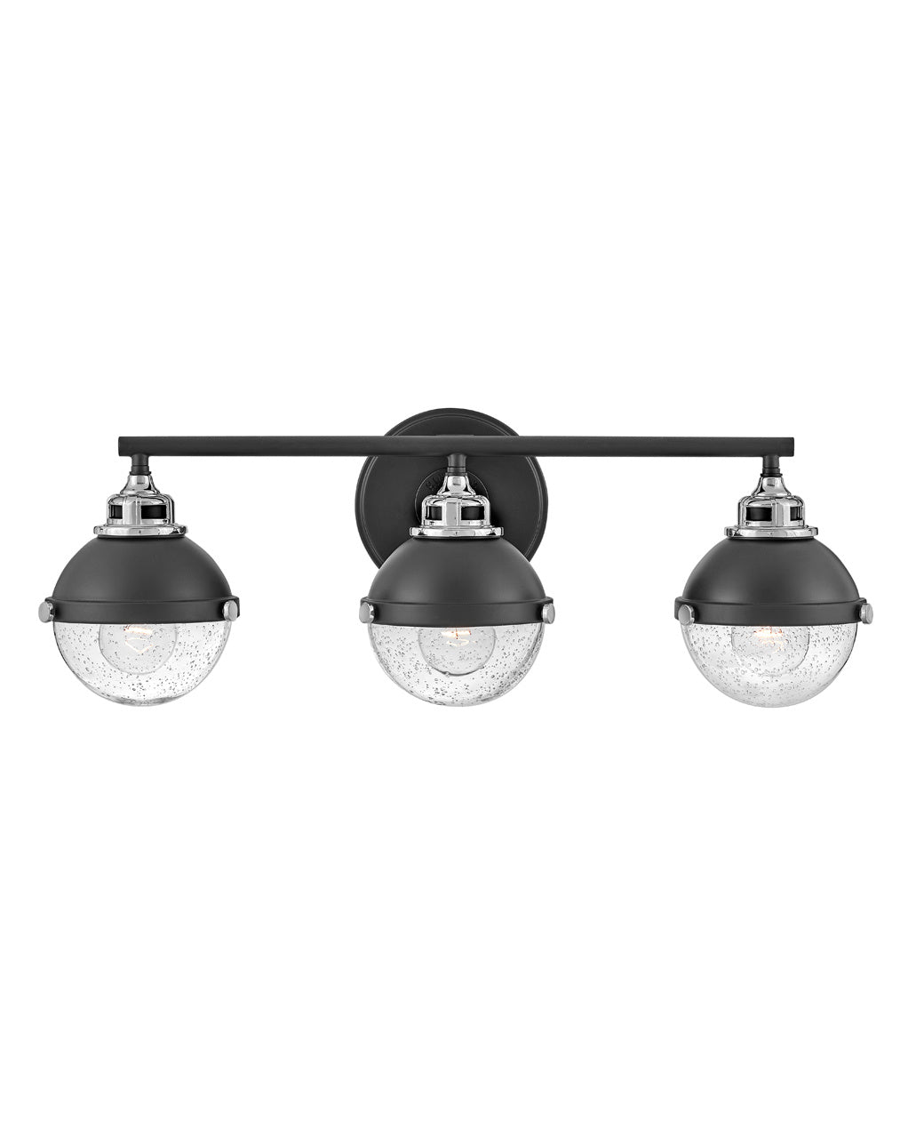 Hinkley Canada - LED Vanity - Fletcher - Black with Chrome accents- Union Lighting Luminaires Decor