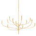 Hudson Valley - 12 Light Chandelier - Labra - Vintage Gold Leaf- Union Lighting Luminaires Decor