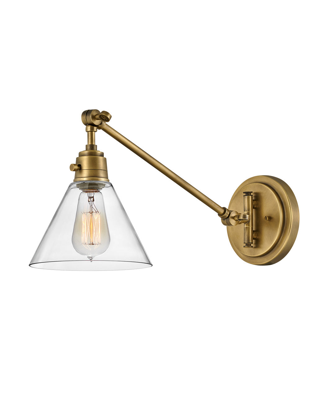 Hinkley Canada - LED Wall Sconce - Arti - Heritage Brass with Clear glass- Union Lighting Luminaires Decor