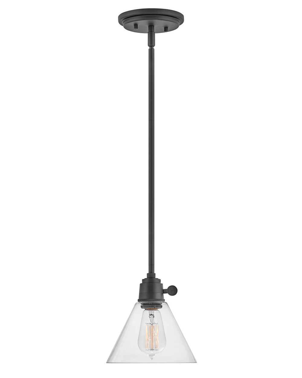 Hinkley Canada - LED Pendant - Arti - Black with Clear glass- Union Lighting Luminaires Decor