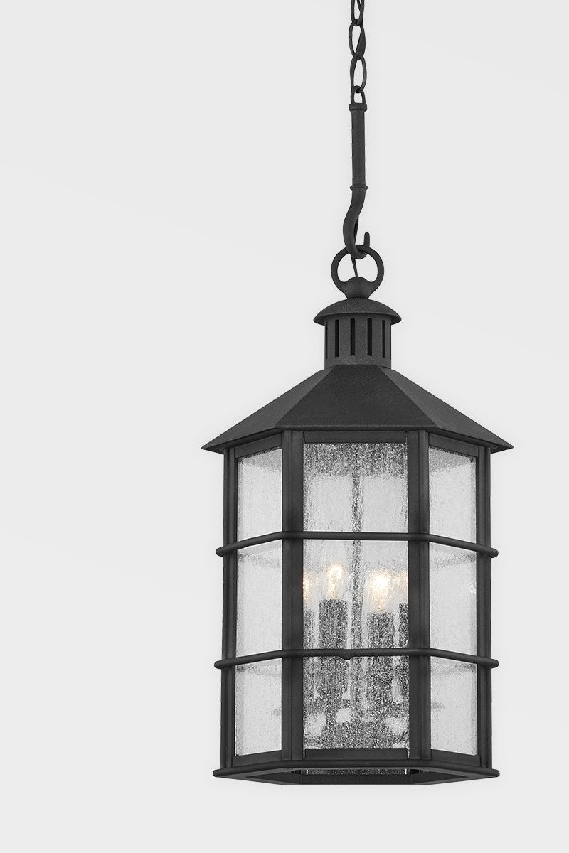 Troy Lighting Canada - Four Light Outdoor Lantern - Lake County - French Iron- Union Lighting Luminaires Decor