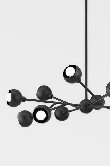 Troy Lighting Canada - 12 Light Chandelier - Colt - Soft Black- Union Lighting Luminaires Decor