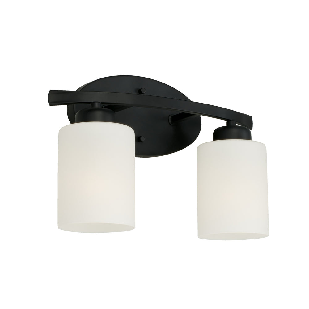 Capital Lighting - Two Light Vanity - Dixon - Matte Black- Union Lighting Luminaires Decor