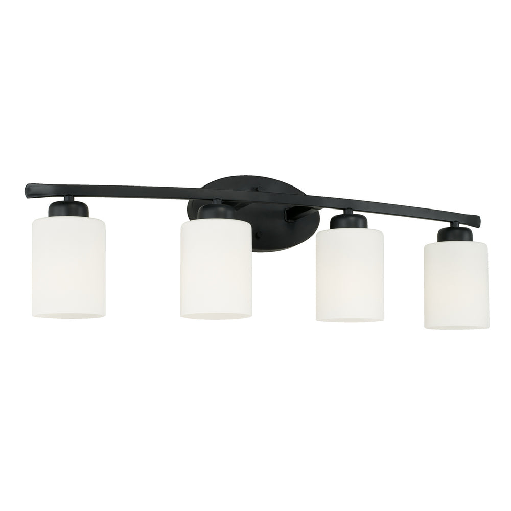 Capital Lighting - Four Light Vanity - Dixon - Matte Black- Union Lighting Luminaires Decor