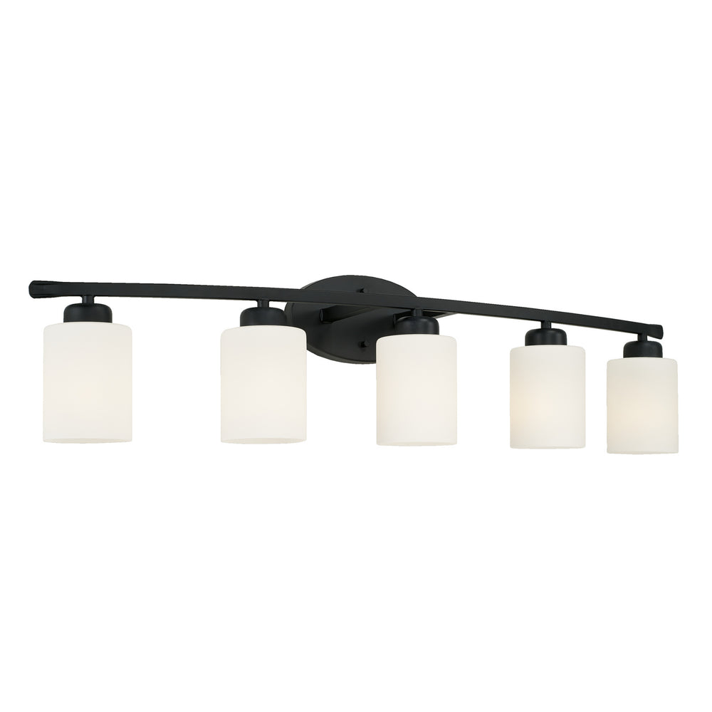 Capital Lighting - Five Light Vanity - Dixon - Matte Black- Union Lighting Luminaires Decor