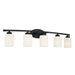 Capital Lighting - Five Light Vanity - Dixon - Matte Black- Union Lighting Luminaires Decor