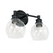 Capital Lighting - Two Light Vanity - Mid Century - Matte Black- Union Lighting Luminaires Decor