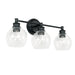 Capital Lighting - Three Light Vanity - Mid Century - Matte Black- Union Lighting Luminaires Decor