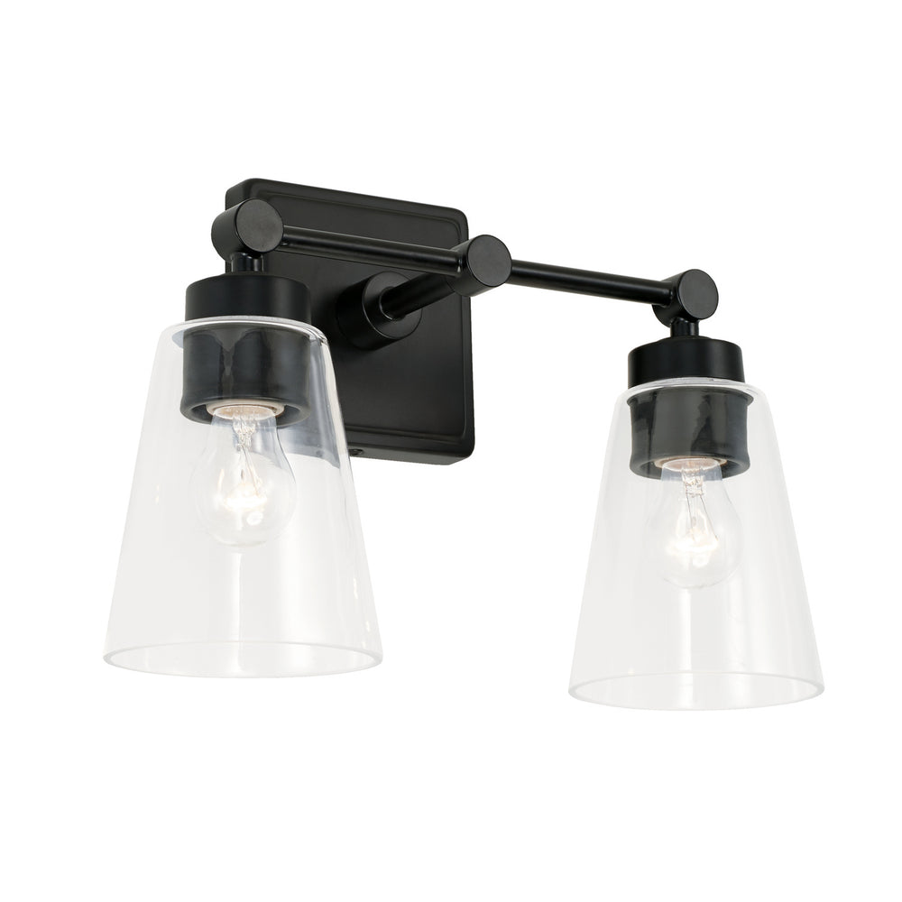 Capital Lighting - Two Light Vanity - Rory - Matte Black- Union Lighting Luminaires Decor
