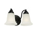 Capital Lighting - Two Light Vanity - Brady - Matte Black- Union Lighting Luminaires Decor