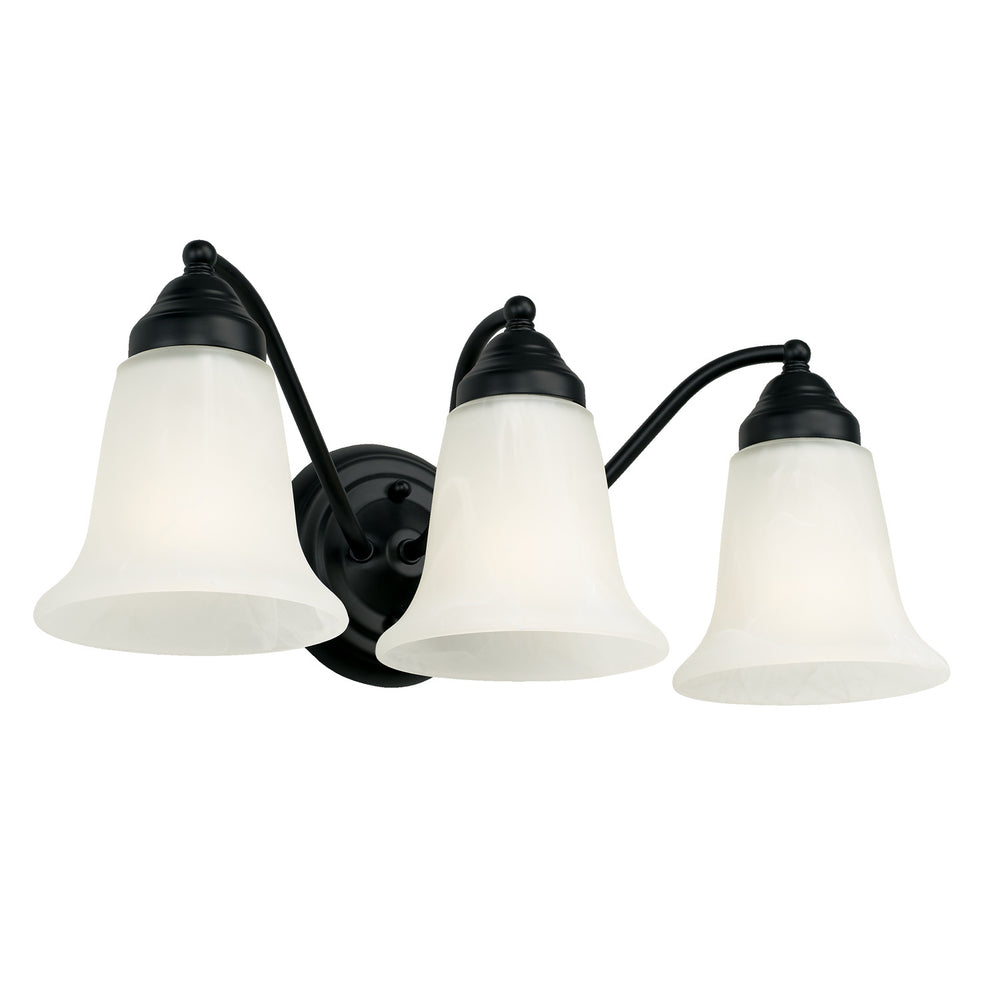 Capital Lighting - Three Light Vanity - Brady - Matte Black- Union Lighting Luminaires Decor