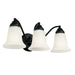 Capital Lighting - Three Light Vanity - Brady - Matte Black- Union Lighting Luminaires Decor
