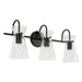 Capital Lighting - Three Light Vanity - Mila - Matte Black- Union Lighting Luminaires Decor