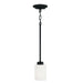 Capital Lighting - One Light Pendant - Dixon - Matte Black- Union Lighting Luminaires Decor