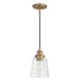 Capital Lighting - One Light Pendant - Fallon - Aged Brass- Union Lighting Luminaires Decor