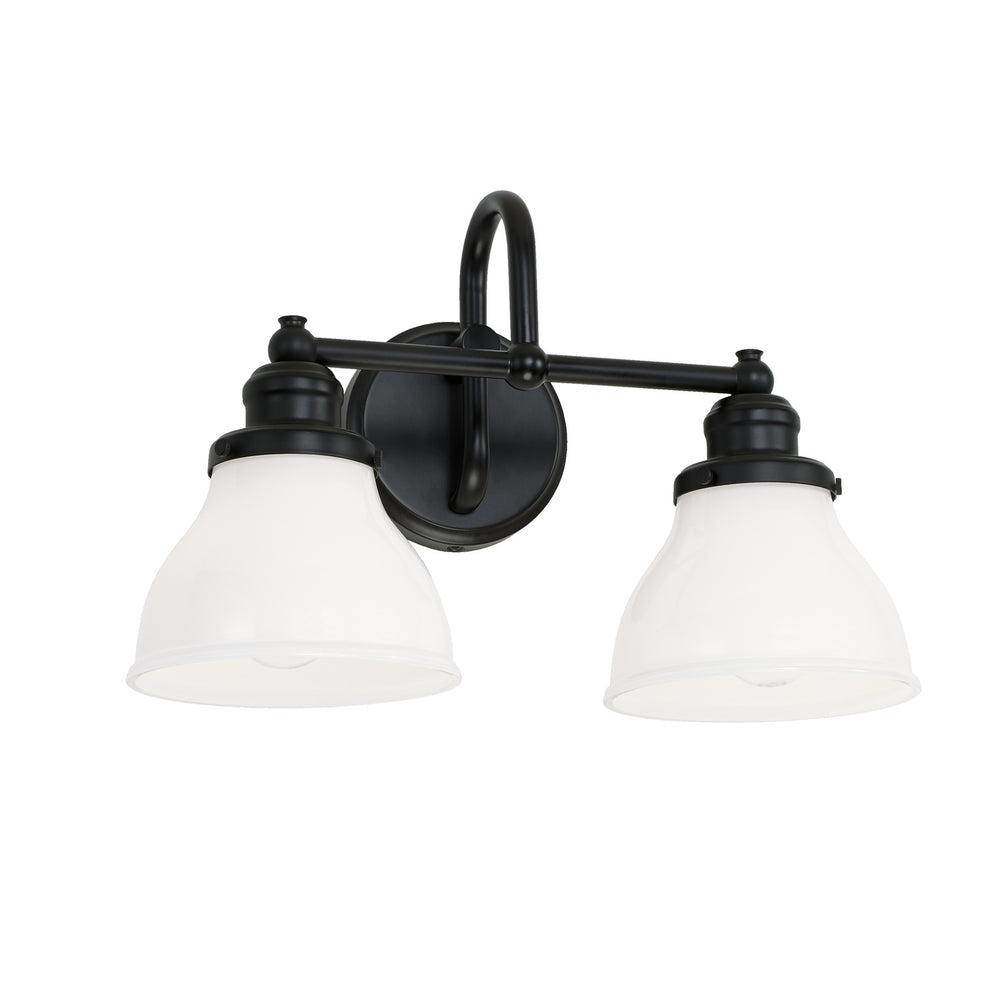 Capital Lighting - Two Light Vanity - Baxter - Matte Black- Union Lighting Luminaires Decor