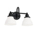 Capital Lighting - Two Light Vanity - Baxter - Matte Black- Union Lighting Luminaires Decor