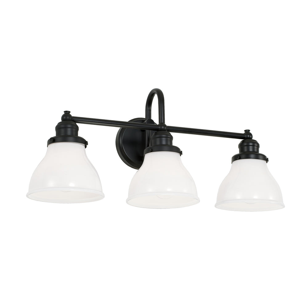 Capital Lighting - Three Light Vanity - Baxter - Matte Black- Union Lighting Luminaires Decor