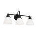 Capital Lighting - Three Light Vanity - Baxter - Matte Black- Union Lighting Luminaires Decor