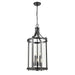 DVI Canada - Six Light Foyer Pendant - Niagara Special Edition - Ebony- Union Lighting Luminaires Decor